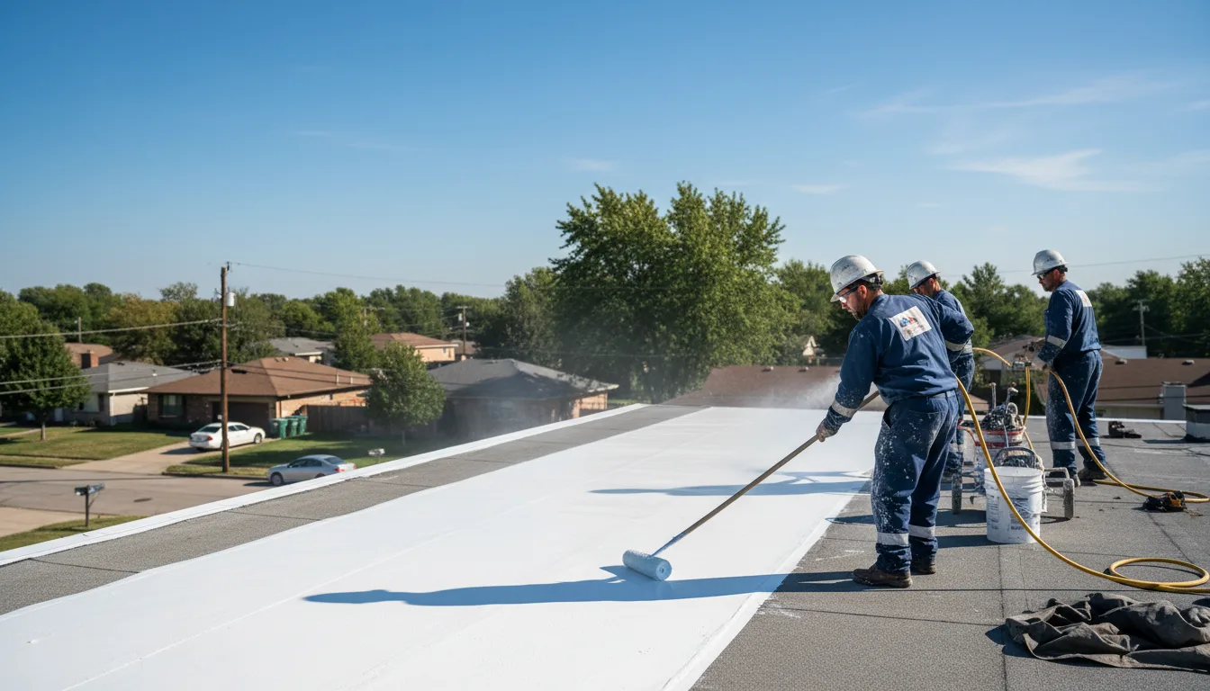 Commercial roof coating in Drake, CO near me
